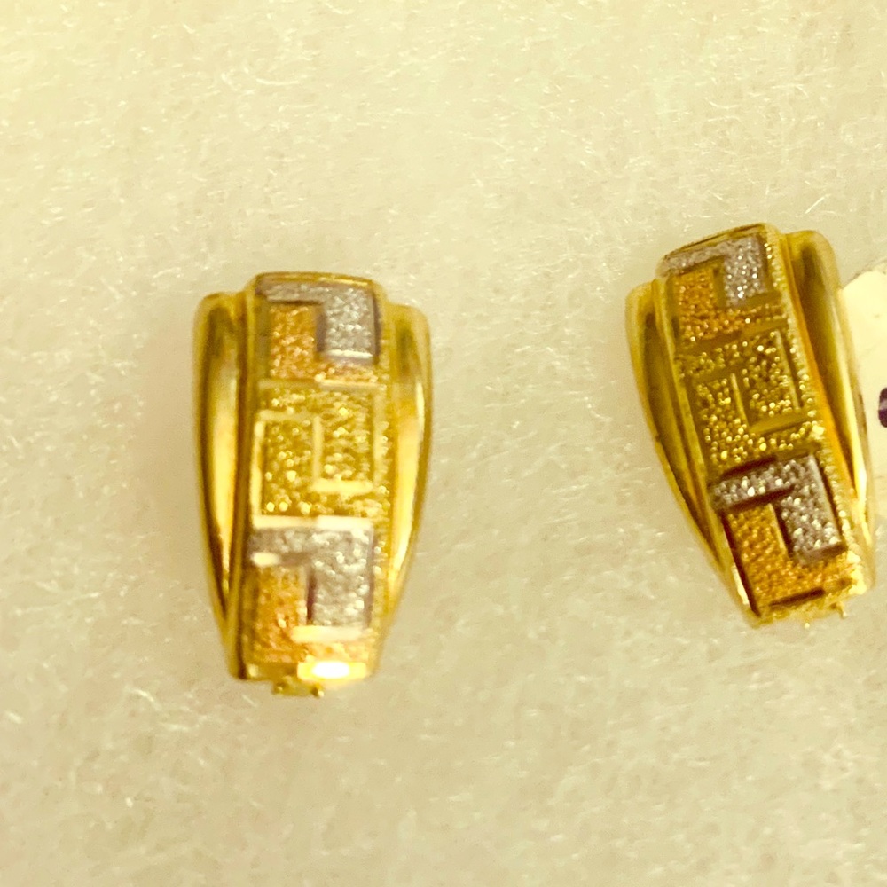 new real 14k gold earring